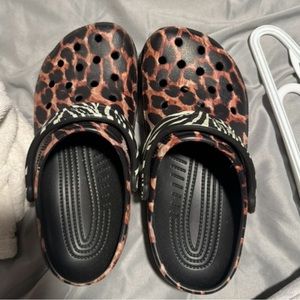 Leopard Crocs